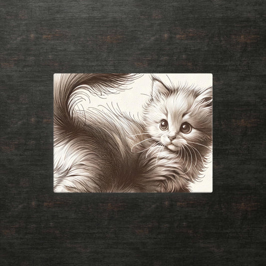 Whisker Wishes: Fluffy Feline Fantasy – Leinwand