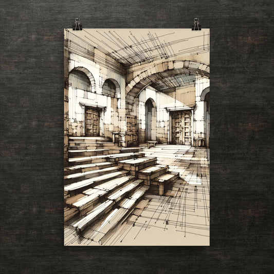 Whispers of the Ancient Library Hall – Poster