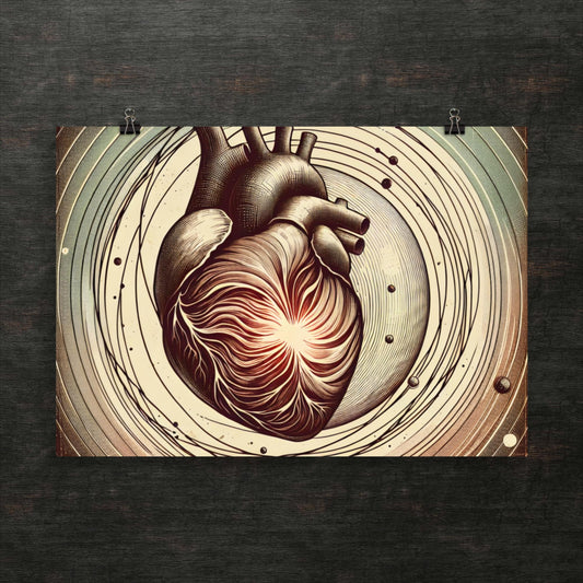 Kosmischer Herzschlag des Universums - Poster