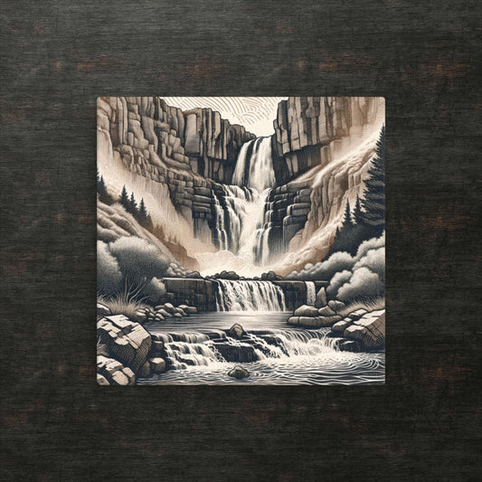Flüstern des unberührten Wasserfalls – dünne Leinwand