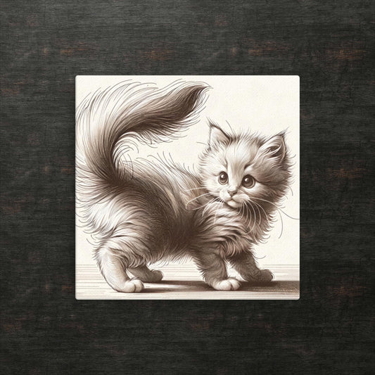 Whisker Wishes: Fluffy Feline Fantasy – Dünne Leinwand