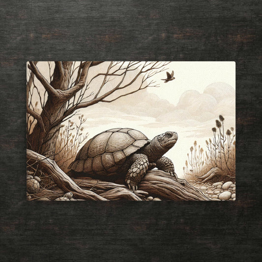 Serene Wilderness: Ein Schildkrötenparadies – Dünne Leinwand